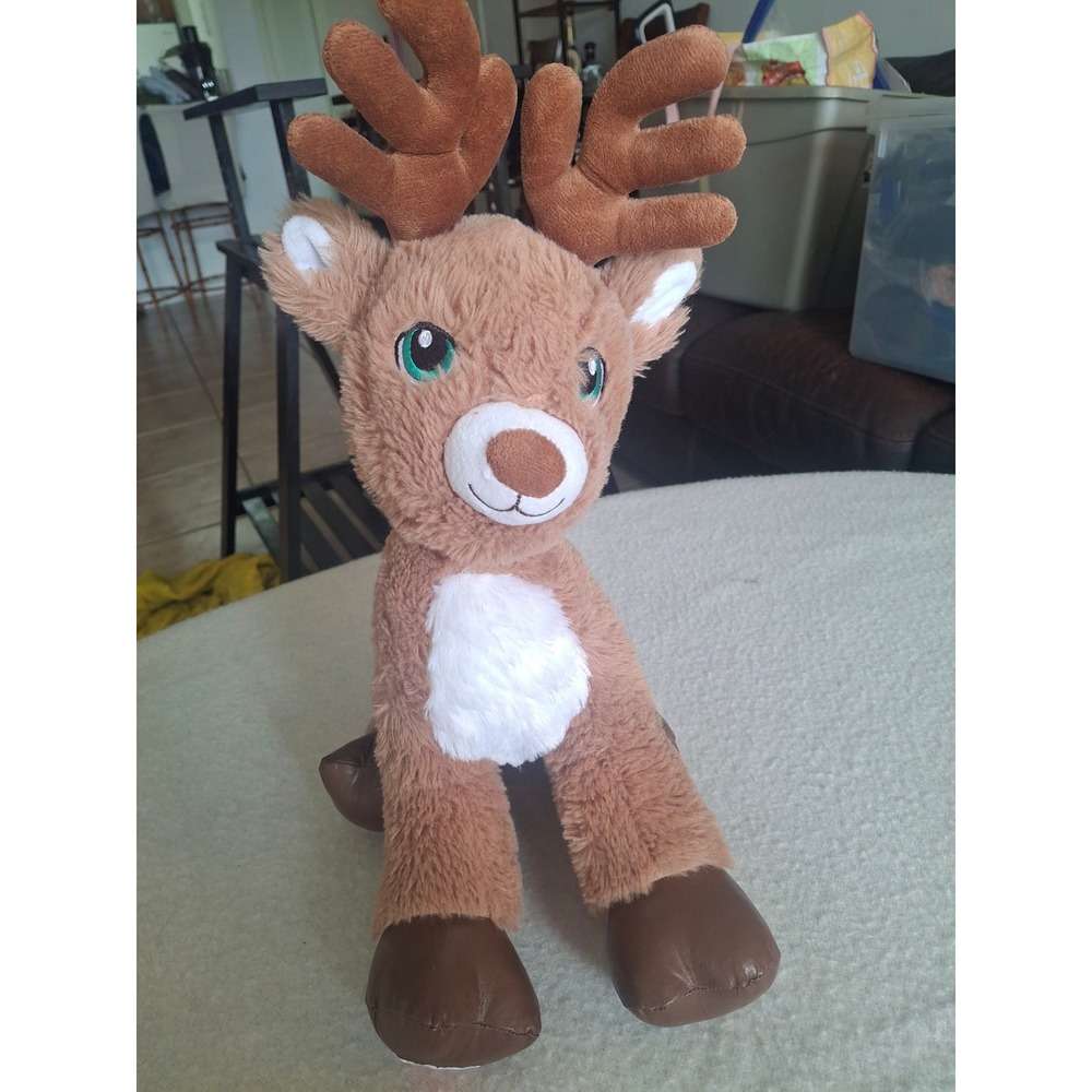 Build-A-Bear Workshop Reindeer Plush Brown Christmas Stuffed Animal 15 inch
